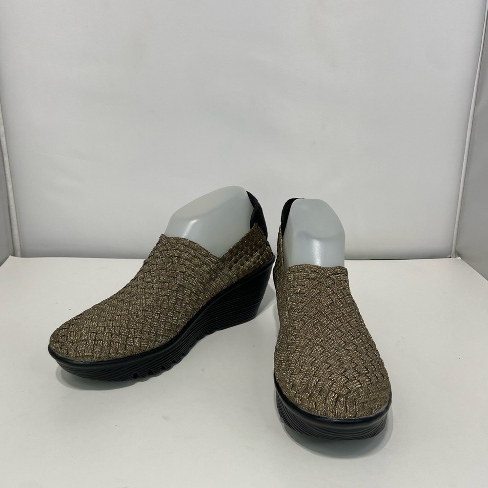 Women's Woven Wedge Shoes - Beige